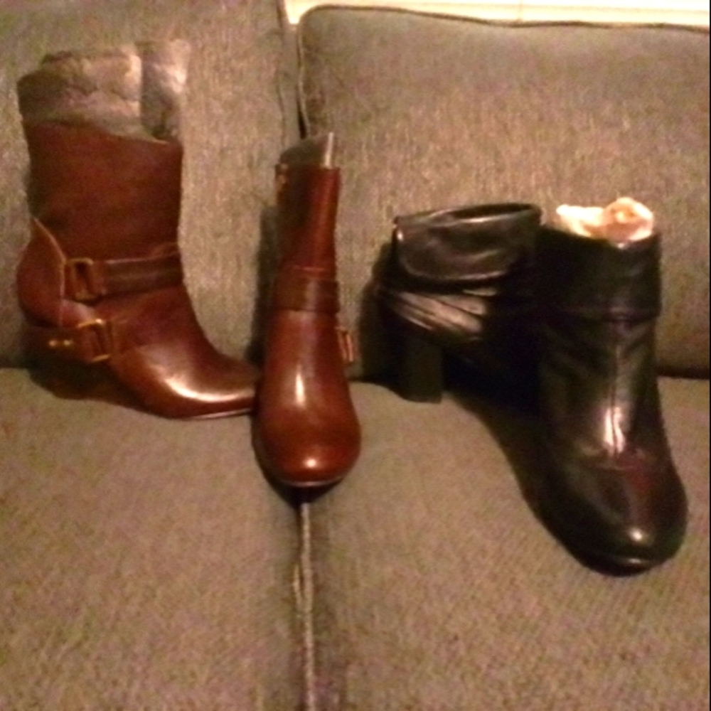 New and gently used shoes and booties